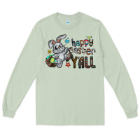 Matcha Happy Easter Y'all Long Sleeve Tee - CowhideDigitalArt