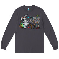 Smoke Happy Easter Y'all Long Sleeve Tee - CowhideDigitalArt