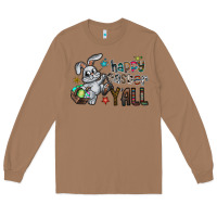 Toasted Coconut Happy Easter Y'all Long Sleeve Tee - CowhideDigitalArt