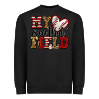 Black my heart is on that field baseball Heavyweight Sweatshirt - Jasminsmagicworld