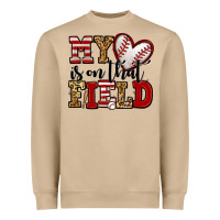Mushroom my heart is on that field baseball Heavyweight Sweatshirt - Jasminsmagicworld