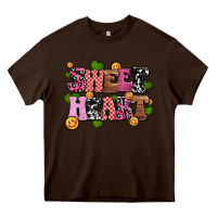 Chocolate Brown sweetheart olivia Heavy Core Tee - OliviaCreatesArt