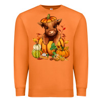 Carrot Fall Autumn heifer pumpkin Premium Sweatshirt - RanaPortraitStore