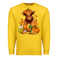 Lemon Fall Autumn heifer pumpkin Premium Sweatshirt - RanaPortraitStore