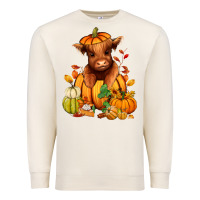 Sandshell Fall Autumn heifer pumpkin Premium Sweatshirt - RanaPortraitStore