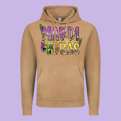Mardi Gras Vintage Hoodie Designed By Sublimationcraftshop
