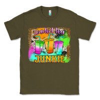Army Green Loaded Tea Junkie Classic Tee - Jasminsmagicworld