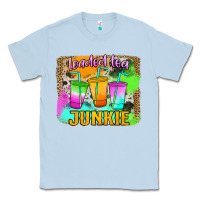 Dusty Blue Loaded Tea Junkie Classic Tee - Jasminsmagicworld