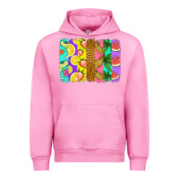 Fuchsia Pink summer brushstroke Urban Hoodie - Jasminsmagicworld