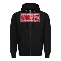 Black Pink Love Kiss Valentine's Day Zipper Hoodie - RanaPortraitStore