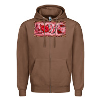 Chestnut Pink Love Kiss Valentine's Day Zipper Hoodie - RanaPortraitStore