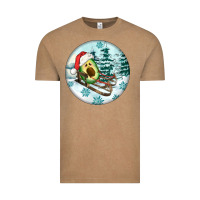 Vintage Coffee Slide Avocado Vintage Tee - FaDigitalArtStudio