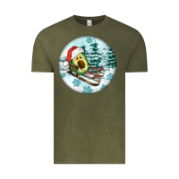 Vintage Olive Slide Avocado Vintage Tee - FaDigitalArtStudio