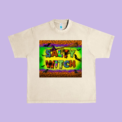 Salty Witch Tumbler Urban Heavy Tee Designed By Bundleandbundleshop