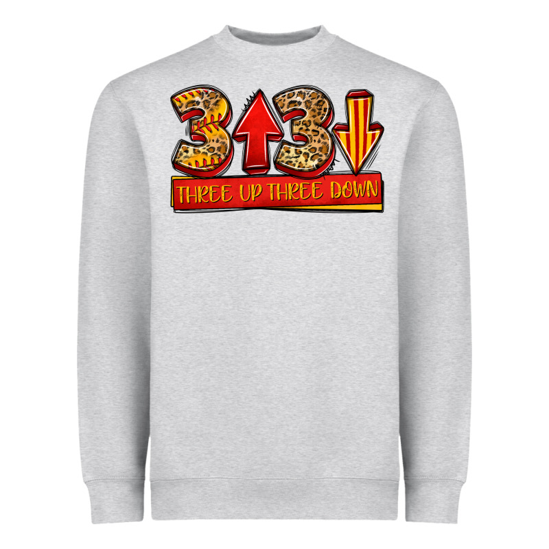 Three Up Three Down Softball Heavyweight Sweatshirt by Jasminsmagicworld | Teevron