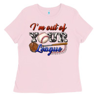 Bubblegum Pink i' m out of your league Ladies Tee - BundleAndBundleShop
