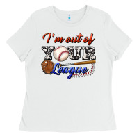 White i' m out of your league Ladies Tee - BundleAndBundleShop