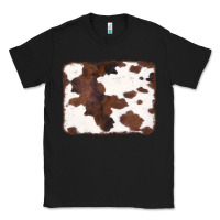 Black Brown Cowhide Background Classic Tee - CowCowDesign