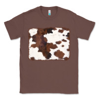 Chestnut Brown Cowhide Background Classic Tee - CowCowDesign