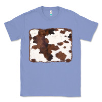 Colony Blue Brown Cowhide Background Classic Tee - CowCowDesign