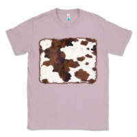 Lilac Brown Cowhide Background Classic Tee - CowCowDesign