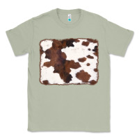 Matcha Brown Cowhide Background Classic Tee - CowCowDesign