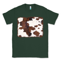 Sports Green Brown Cowhide Background Classic Tee - CowCowDesign