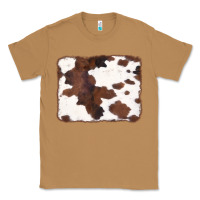 Toasted Coconut Brown Cowhide Background Classic Tee - CowCowDesign