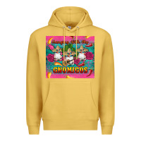 Antique Gold mexican hanging with my gnomigos Premium Hoodie - Artiststas