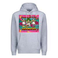 Heather Grey mexican hanging with my gnomigos Premium Hoodie - Artiststas