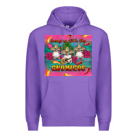 Purple mexican hanging with my gnomigos Premium Hoodie - Artiststas