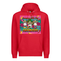 Red mexican hanging with my gnomigos Premium Hoodie - Artiststas