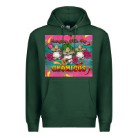Sports Green mexican hanging with my gnomigos Premium Hoodie - Artiststas