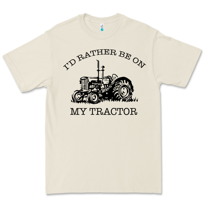 I D Rather Be On My Tractor Premium Tee by Bettercallsaul | Teevron