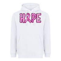 White Western Hope Breast Cancer Heavyweight Hoodie - RanaPortraitStore