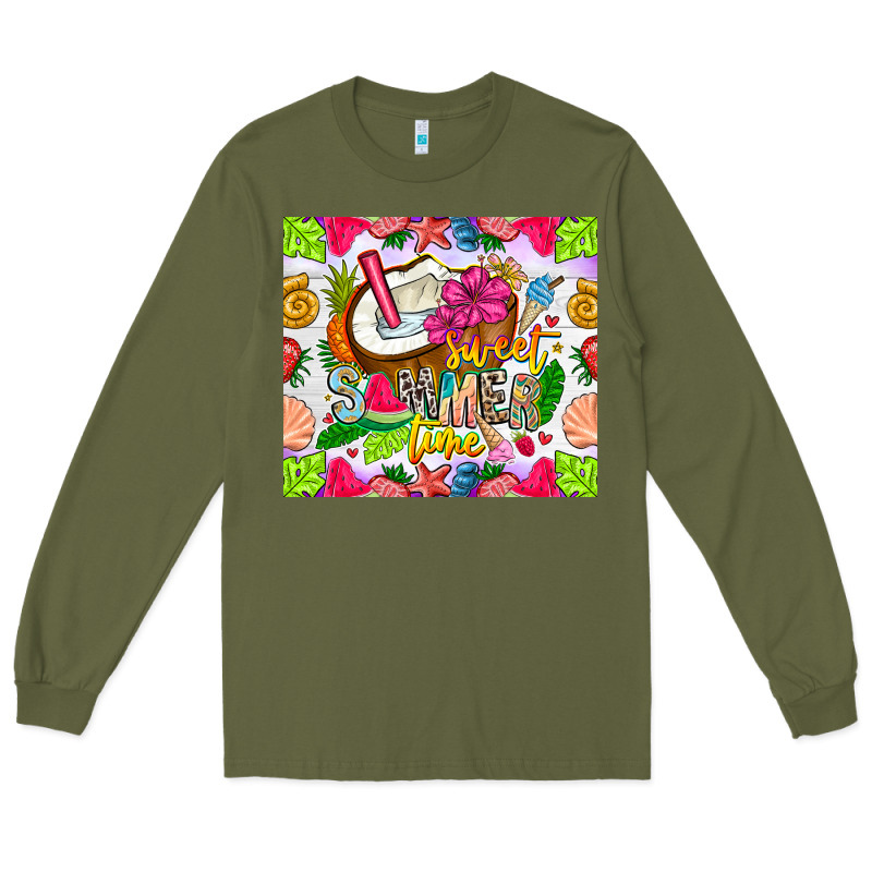 Summer Time Long Sleeve Tee by CowhideDigitalArt | Teevron