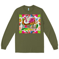 Army Green summer time Long Sleeve Tee - CowhideDigitalArt