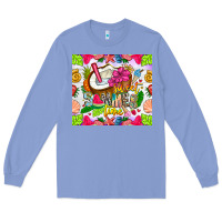 Colony Blue summer time Long Sleeve Tee - CowhideDigitalArt