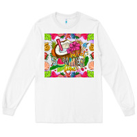 White summer time Long Sleeve Tee - CowhideDigitalArt