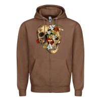 Chestnut nature skull Zipper Hoodie - RanaPortraitStore