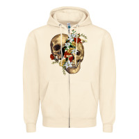 Sandshell nature skull Zipper Hoodie - RanaPortraitStore