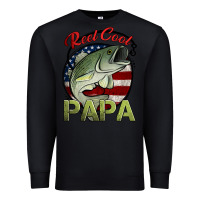 Black reel cool papa fishing Premium Sweatshirt - Jasminsmagicworld