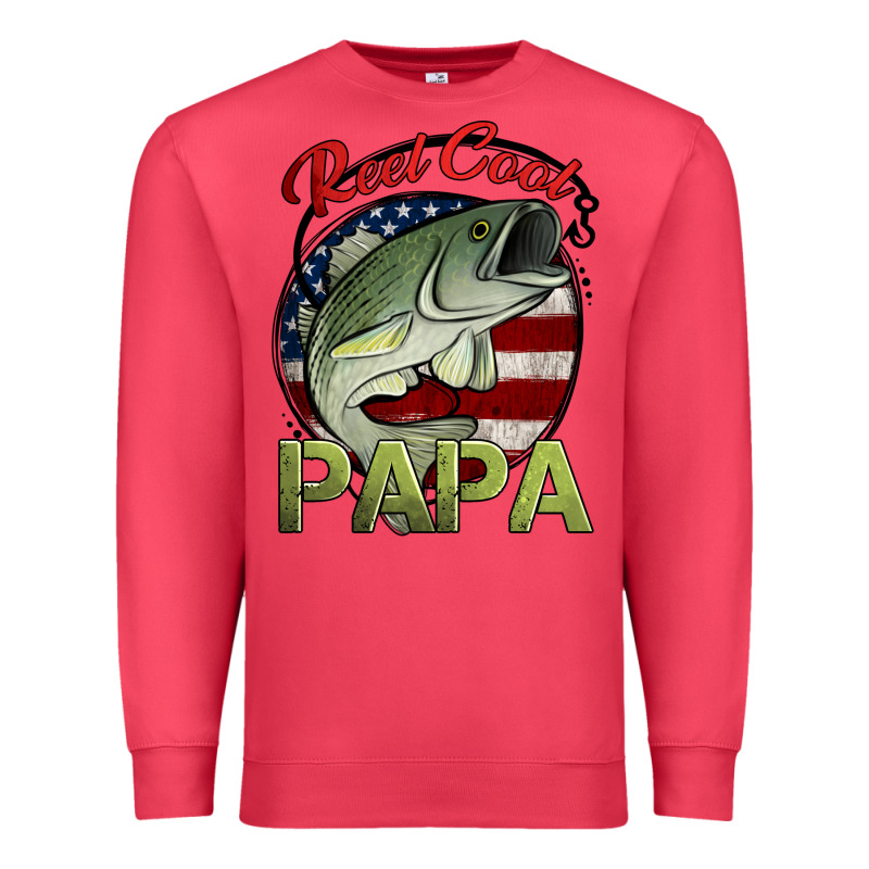 Reel Cool Papa Fishing Premium Sweatshirt by Jasminsmagicworld | Teevron