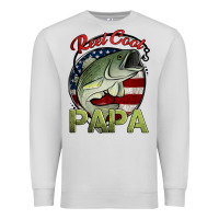 Dove Grey reel cool papa fishing Premium Sweatshirt - Jasminsmagicworld