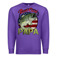 Purple reel cool papa fishing Premium Sweatshirt - Jasminsmagicworld