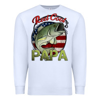 White reel cool papa fishing Premium Sweatshirt - Jasminsmagicworld