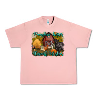 Salmon pumpkin kisses harvest wishes Urban Heavy Tee - BundleAndBundleShop