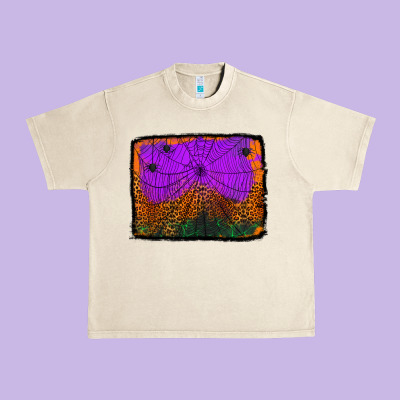 Halloween Spider Web Background Urban Heavy Tee Designed By Jasminsmagicworld