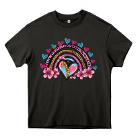 Asphalt valentine's day rainbow heart olivia Heavy Core Tee - OliviaCreatesArt