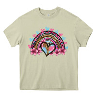 Mossy valentine's day rainbow heart olivia Heavy Core Tee - OliviaCreatesArt